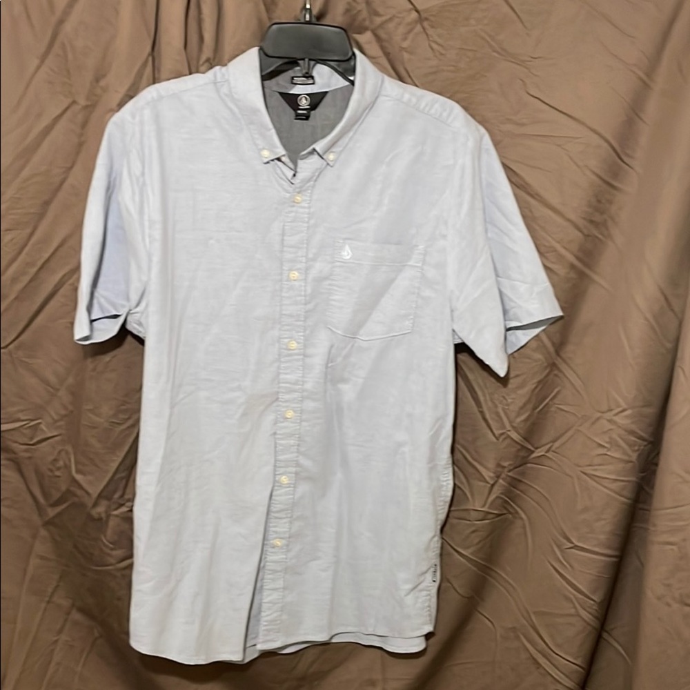Volcom Gray Casual Button Down Shirt